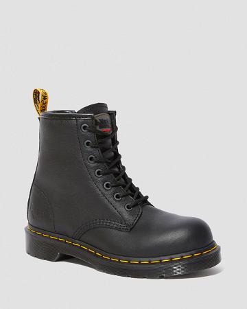 Maple Zip Newark Steel Toe Munkabakancs Női Fekete | HU 398TCE